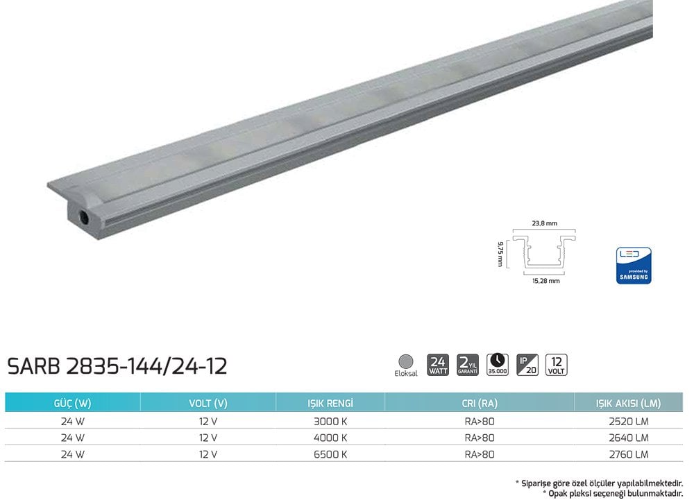 Goya SARB 2835-72/15-24 Rigid Bar